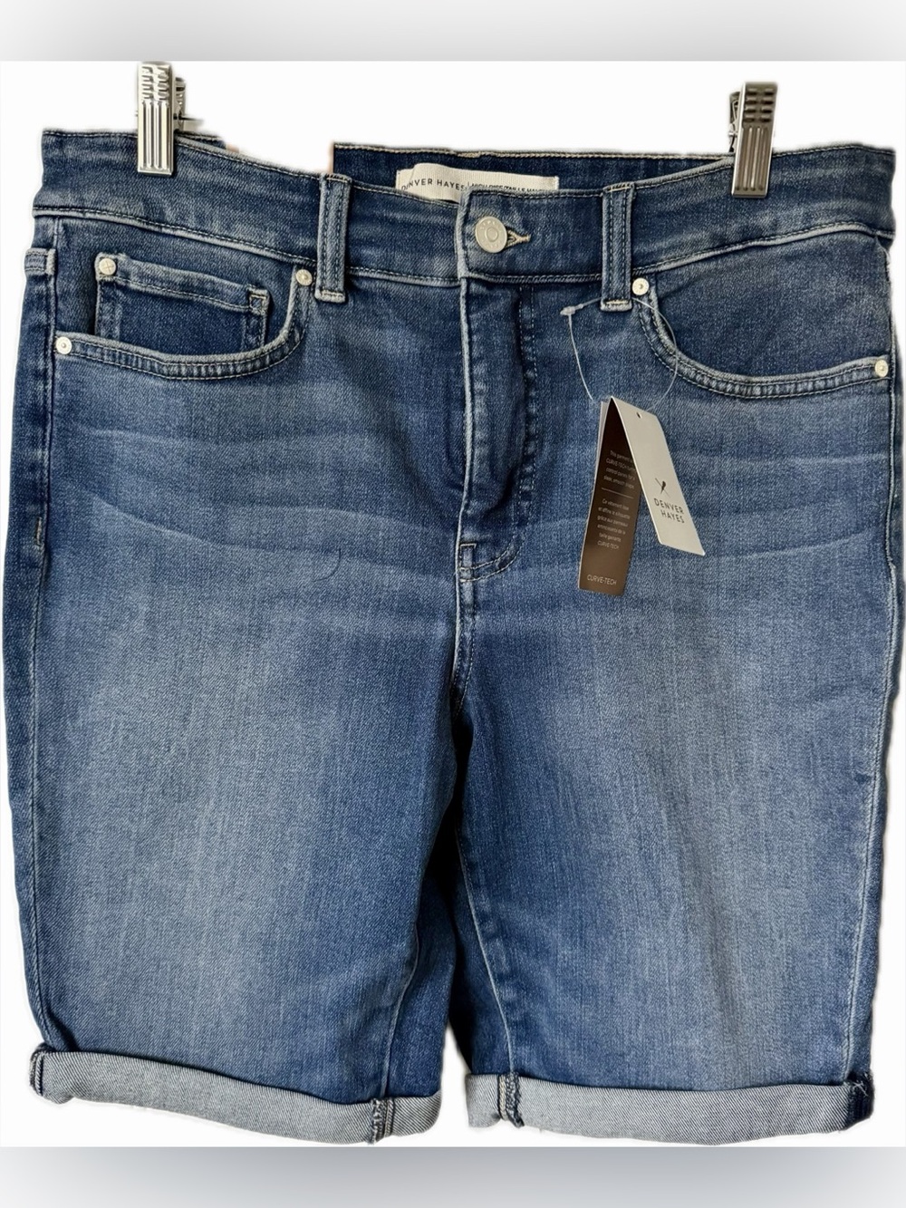 Denver Hayes Curve High Rise Bermuda Shorts NWT